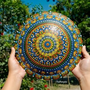 Mandala Harmony – Hand-Painted Decorative Wall Plate